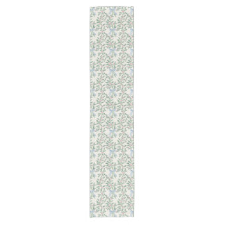 Court Chemin de table de Noël Holly Vine Blue Bow Crème