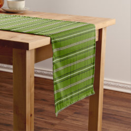 Court Chemin de table rétro à carreaux vert avocat