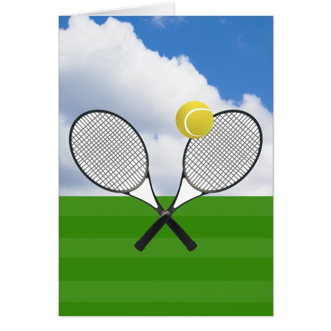 court de tennis et RACKETS DE TENNIS (Devant)