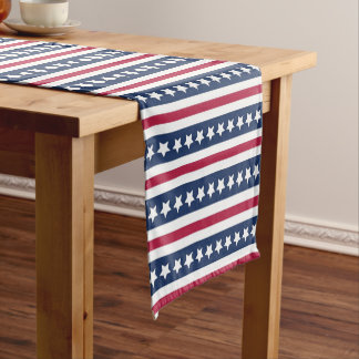 Court Étoiles et rayures d'Americana  chemin de table co