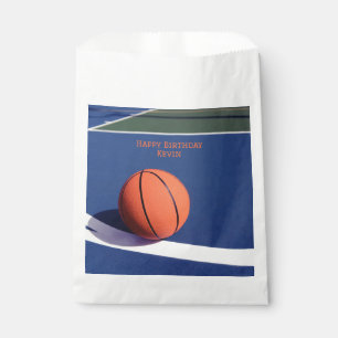 Court Hoops Blue Birthday Party Sports Basketball Geschenktütchen