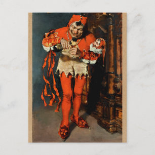 Court Jester William Merritt Chase Art Postkarte