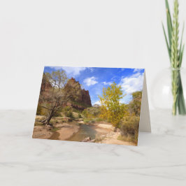 "Court of the Patriarchas", Zion NP, Blank Gruß Karte