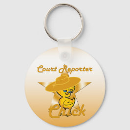 Court Reporter Chick #10 Schlüsselanhänger