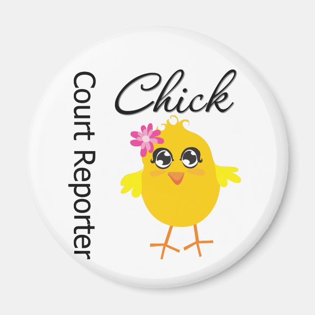 Court Reporter Chick Magnet (Vorne)