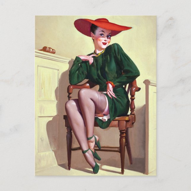Court Witness Button Up Postkarte (Vorderseite)