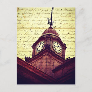Courthouse Clock Postkarte
