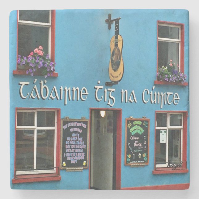 Courthouse, Courthouse Pub Dingle, Pubs Steinuntersetzer (Vorderseite)