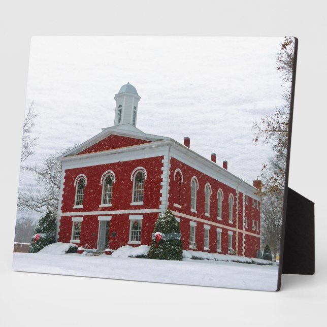 Courthouse Snow Fotoplatte (Seite)