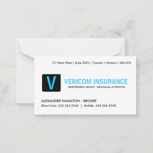 COURTIER D'ASSURANCE CARTES DE VISITE