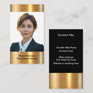 Courtier immobilier classique Cartes de visite pho