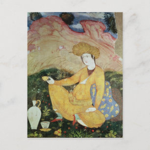 Courtier vom Gerichtshof von Shah Abbas I Postkarte