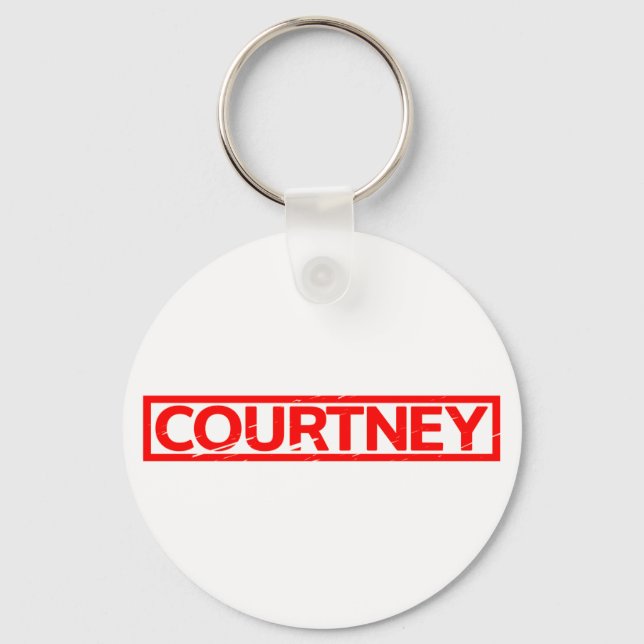 Courtney Briefmarke Schlüsselanhänger (Vorderseite)