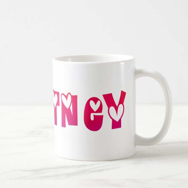Courtney im Herzen Kaffeetasse (Rechts)