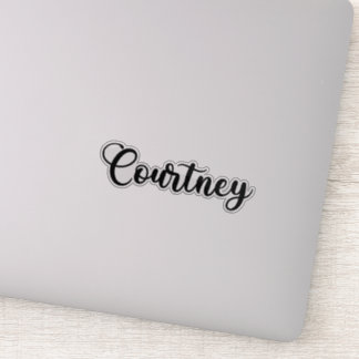 Courtney Name - Handgeschriebene Kalligrafie Aufkleber