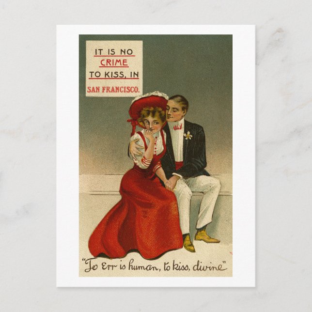 Courtship Postcard (1909) Postkarte (Vorderseite)
