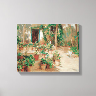 Courtyard by Eliseu Meifren Courtyard Patio Garden Leinwanddruck