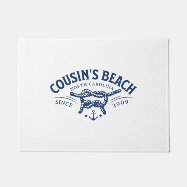 Cousin Beach, NC Der Sommer I wurde Hübsch Fußmatte (Vorderseite)
