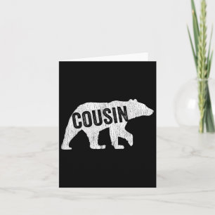 Cousin Bear Matching Family Camping Bär Funny Cou Karte
