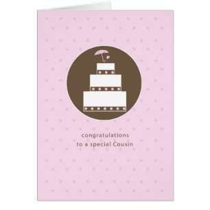 Cousin, Brautparty Cake Herzlichen Glückwunsch