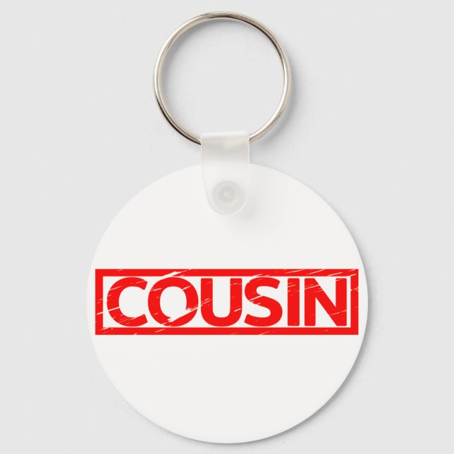Cousin Briefmarke Schlüsselanhänger (Vorderseite)