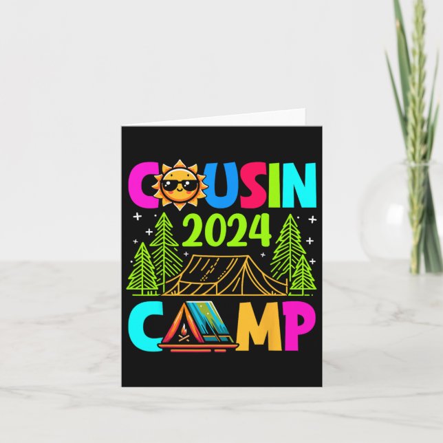 Cousin Camp 2024 Familienurlaub Sommerurlaub Campi Karte (Vorderseite)