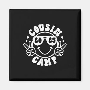 Cousin Camp 2025 Camper Camping Lagerfeuer Sommerf Magnet