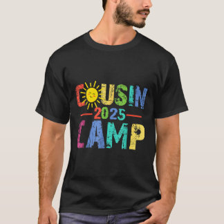 Cousin Camp 2025 Camping Campfire Sommerferien T-Shirt