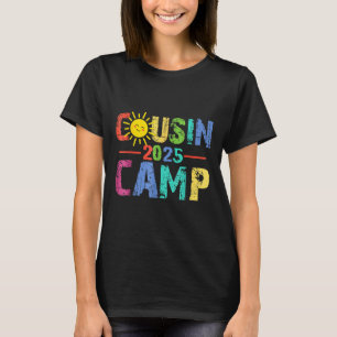 Cousin Camp 2025 Camping Campfire Sommerferien T-Shirt