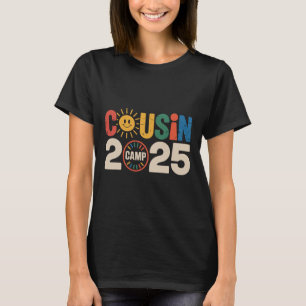 Cousin Camp 2025 Camping-Lagerfeuer Sommerferien T-Shirt