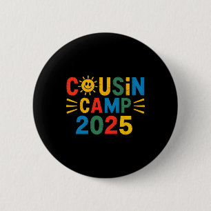 Cousin Camp 2025 Camping Lagerfeuerliebhaber Somme Button