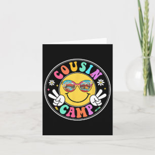 Cousin Camp 2025 Crew Sommerfamilie Funny Camping Karte