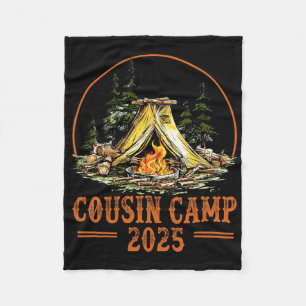 Cousin Camp 2025 Familienurlaub Sommer Camping Cr Fleecedecke