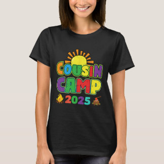 Cousin Camp 2025 Familienurlaub Sommer Camping Cr T-Shirt
