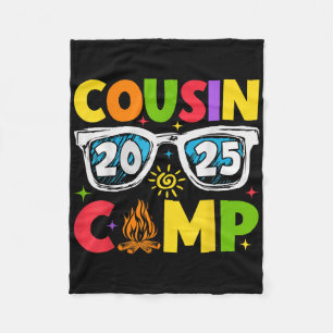 Cousin Camp 2025 Familienurlaub Sommer Camping  Fleecedecke