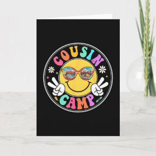 Cousin Camp 2025 Lustige Camping-Crew Sommer-Famil Karte