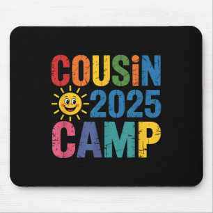 Cousin Camp 2025 Shirt - farbenfrohe Wiedersehen S Mousepad