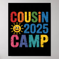 Cousin Camp 2025 Shirt - farbenfrohe Wiedersehen S
