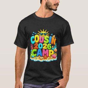 Cousin-Camp 2026 Camping Sommerferien Familie T-Shirt
