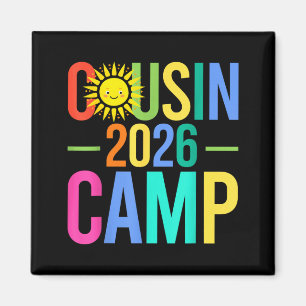 Cousin-Camp 2026 übereinstimmender Familienurlaub Magnet