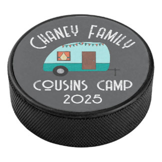 Cousin Camp Retro Camper Eishockey Puck
