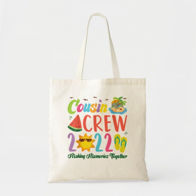 Cousin Crew 2022 Erinnerungen zusammenbauen R Tragetasche (Vorne)