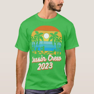 Cousin Crew 2023 Sommerferien Beach Familienausflu T-Shirt