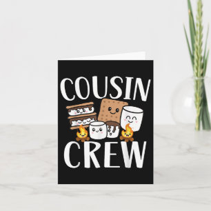 Cousin Crew 2024 Camping Trip Smore Campfire Grupp Karte