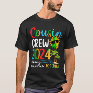 Cousin Crew 2024 Sommerferien Beach Familienausflu T-Shirt
