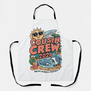 Cousin-Crew 2024 Sommerferien Strand Familienreise Schürze