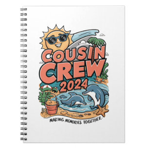 Cousin-Crew 2024 Sommerferien Strand Familientrip Notizblock