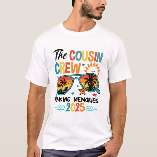 Cousin Crew 2025 Erinnerungen Sommerurlaub F T-Shirt (Vorderseite)