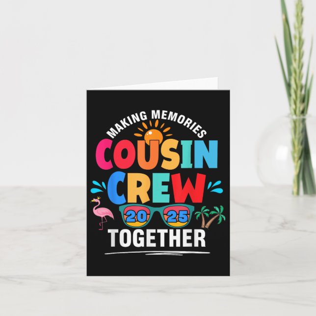 Cousin Crew 2025 Erinnerungen Wiedersehen Ma Karte (Vorderseite)