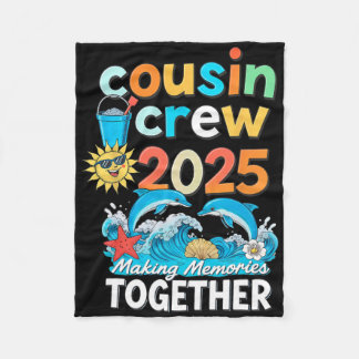 Cousin Crew 2025 Familientrips Passende Sommerferi Fleecedecke